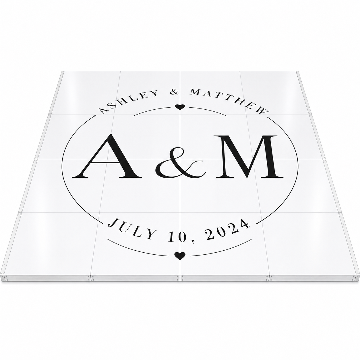 Custom Dance Floor Monogram