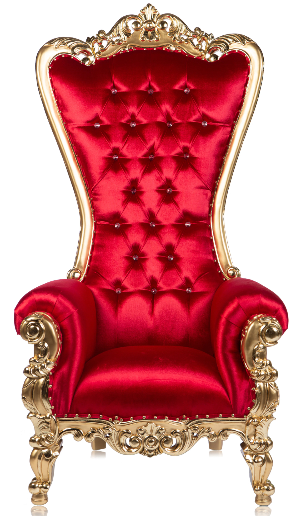 Single Throne Chair, Red Velvet